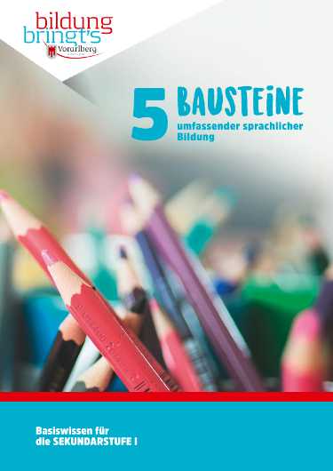 5 Bausteine umfassender sprachlicher Bildung